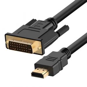 Câble HDMI mâle vers DVI mâle Vidéo Full HD 1080p 1.5m LinQ Noir