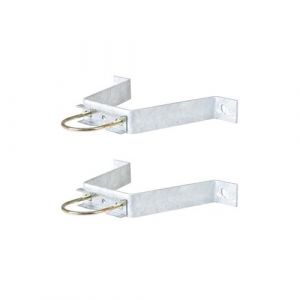 hdsat paire d'&eacute;triers fixation murale patte en m d&eacute;port 90mm m&acirc;t antenne tv tnt sat