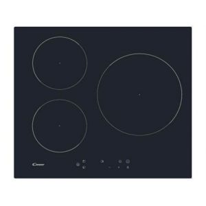 Candy CI633CTT - Table de cuisson à induction - 3 plaques de cuisson - Niche - largeur : 56 cm - profondeur : 49 cm - noir