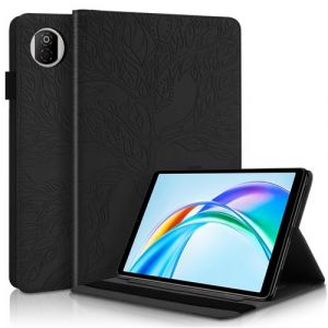 &Eacute;tui FOXDOCK &agrave; rabat pour Honor Pad X7 8.7 Inch antichoc en relief avec support et emplacement pour carte-Noir