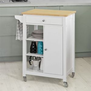 SoBuy FKW46-WN Desserte roulante Chariot de cuisine de service Meuble de Rangement