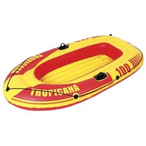 Jilong bateau gonflable Tropicana 98 x 185 cm vinyle jaune/rouge