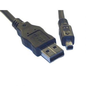 Cable USB / Mini USB 4 pôles pour Digicam / Camcorder Epson, Mavica, Sony, HP, Minolta, Lecteurs MP3 etc.