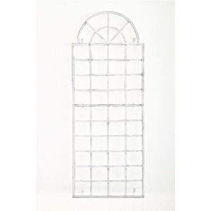 Treillage en fer VIVA avec fixation murale , Blanc antique