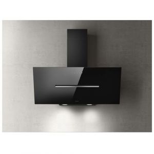 Hotte d&eacute;corative inclin&eacute;e 90cm 650 m3/h noir Elica PRF0166933
