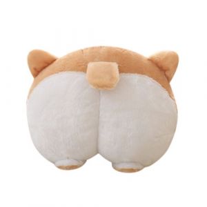 Nouveauté Corgi Bas Siège d'auto cou oreiller chien en peluche Coussin Fesses Têtière