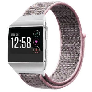 Strap-it Bracelet nylon - compatible pour Fitbit Ionic (rose sable)