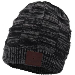 Bonnet Bluetooth Homme Femme Gris - August EPA25 Musique sans fil Discret Running Course à pied Sport
