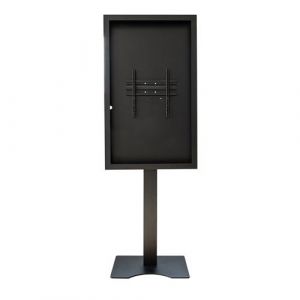 support vitrine KIMEX 033-1003K4 &agrave; poser, avec caisson portrait 55'' - Vesa 400x400 max