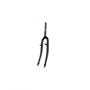 Fourche vtt 26" acier noire filetee 1" v-brake a tasseaux