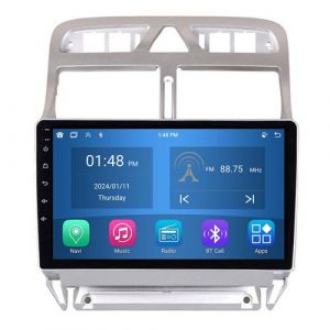 Autoradio RoverOne® Bluetooth CarPlay Android Auto Navigation 4Go RAM 64Go ROM pour Peugeot 307 2001-2013