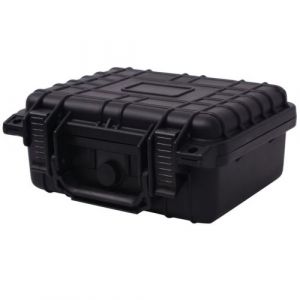 vidaXL Boîte de protection pour équipement 27 x 24,6 12,4 cm noir