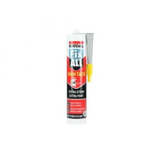 Mastic colle Fix All High Tack gris cartouche 290ml - SOUDAL - 100270