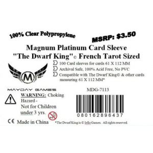 50 Board Game Sleeves Tarot Fran&ccedil;ais 61*112mm