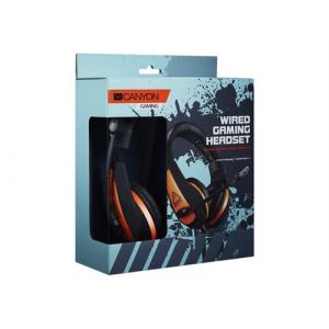 Canyon CND-SGHS1 - Micro-casque - sur-oreille - filaire - jack 3,5mm - noir