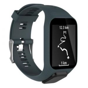 Bracelet en silicone pour TomTom Spark Runner 2/3 Golfer2 - Bleu foncé