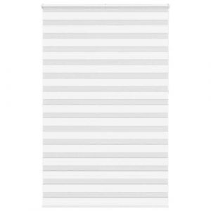 vidaXL Store z&egrave;bre blanc 140x230 cm largeur du tissu 135,9cm polyester, store &agrave; enrouleur z&eacute;br&eacute;, store z&eacute;br&eacute; pour fen&ecirc;tre, 4014815