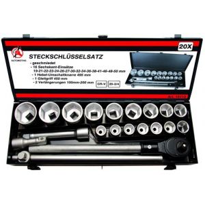 douilles pl 3/4 6 pans de 19 a 50 coffret20 douilles et accessoires - Bgs Do It Yourself