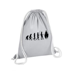 Fabulous Sac de Gym en Coton Gris Evolution Congas 12 Litres