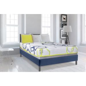 Ensemble prêt à dormir RIVIERA 90X200 - Matelas mémoire de forme 21 cm & Sommier 24 Lattes - Fabrication française