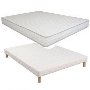Ensemble Essenzia HALGOR + Sommier Tradition + Pieds 110x190 Mousse