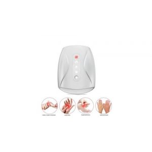 Masseur de mains chauffant blanc physiothérapie compression d'air pressothérapie pour la paume des doigts