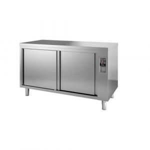 Meuble Bas Inox Chauffant Double Fa&ccedil;ade - Gamme 700 - Combisteel - 1200x700Coulissante