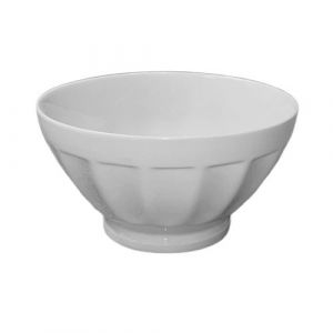 Bol &agrave; c&ocirc;tes 16 cm - Porcelaine Girard - Blanc - Porcelaine