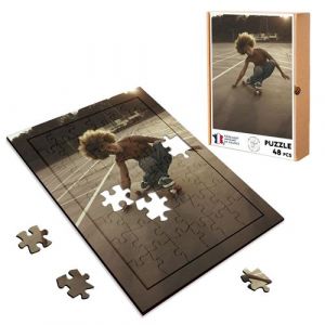 Puzzle en bois 48 Pièces Fabulous - Skate Californie Hugh Holland (28 x 20 cm)