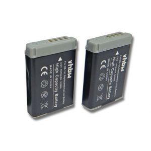 vhbw 2x Batteries compatible avec Canon PowerShot G5 X, G1 X Mark III, G5 X Mark II, G7 X appareil photo, reflex num&eacute;rique (1010mAh, 3,7V, Li-ion)
