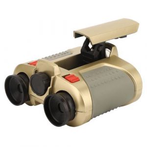 Télescope Binoculaire Sécuritaire Enfants En Plastique 4X30 Focalisant Vision Nocturne Avec Lumière