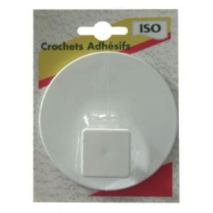 Iso patere adhesive gm blanc 535901