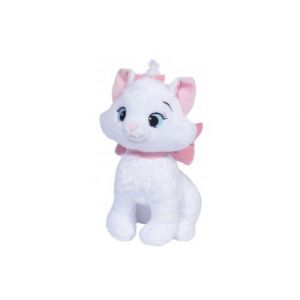 Grande peluche disney : chat blanc marie 55 cm - doudou licence enfant - aristochats - animal - heros disney nouveaute