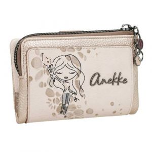 Anekke - Portefeuille compact souple "Olympia" - S - 15 x 10 x 3 cm - Multicolore