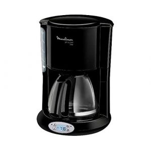 cafeti&egrave;re &eacute;lectrique programmable de 0,6L pour 6 tasses avec &eacute;cran LCD 1000W noir FG262810 krups