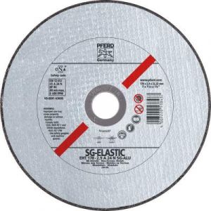 Meule à tronçonner SG-ELASTIC-ALU pour l'usinage de l'aluminium, Ø x Épais. : 125 x 2,4 mm, Modèle Coudé, Vitesse maxi. 12200 tr/mn