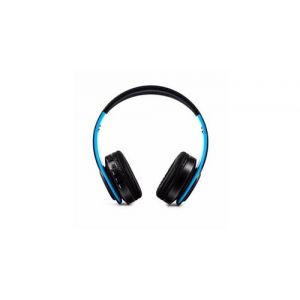 Casque sans fil pliable pour "zte axon 30 ultra" smartphone bluetooth boutons reglable son universel (bleu)