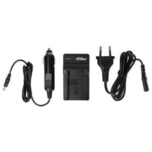 vhbw Chargeur de batterie compatible avec Canon Legria HF46, HF G10, HF-G25, HF-G30 caméra, DSLR, action-cam - Chargeur + adaptateur allume-cigare