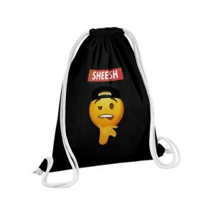Fabulous Sac de Gym en Coton Noir Sheesh Emoji 12 Litres