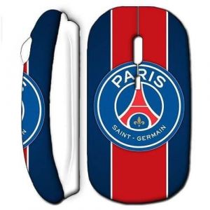 Souris sans fil foot psg logo club blanc (Maniacase)