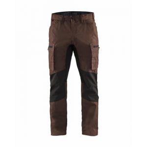 Pantalon maintenance BLAKLADER Stretch T.50 - MARRON/NOIR - 145918457899-50
