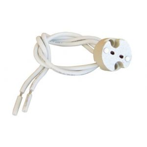 TIBELEC Douille G4 / Gu4 / Gu5.3 / Gy6.35 en plastique, TIBELEC, 100 W blanc