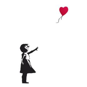 Poster Banksy Hope (Espoir) 91,5 cm x 61 cm
