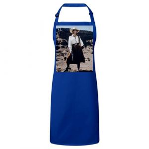 Fabulous Tablier Cuisine Premium Bleu Femme Cowboy Western Revolver