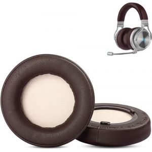 Coussinets de Remplacement Compatible avec Corsair Virtuoso RGB Wireless SE Casque Coussinets avec Mousse &agrave; m&eacute;moire de Forme (Marron)