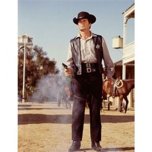 Fabulous Poster Cowboy sh&eacute;rif western duel au revolver (61x76cm)