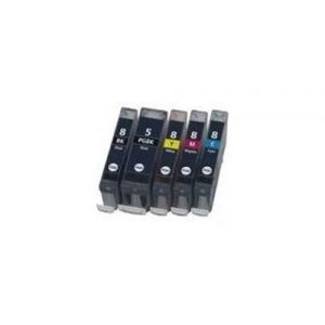 Cartouche compatible - Pack sigma compatible canon cli-8 b/c/m/y pgi-5bk