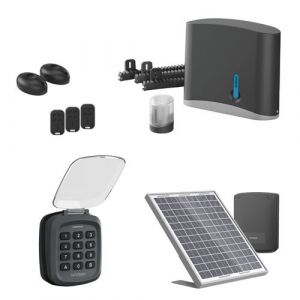 Motorisation solaire  Avidsen Zenia SE avec digicode pour portail coulissant