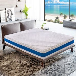 Matelas 140x190 - H3 - en mousse &agrave; 7 zones 20 cm Poids maximum 110 kg par carr&eacute;