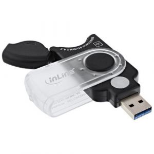 InLine - Adaptateur de carte - tout-en-un (MMC, SD, RS-MMC, MMCmobile, microSD, MMCplus, SDHC, microSDHC, SDXC, microSDXC) - USB 3.0